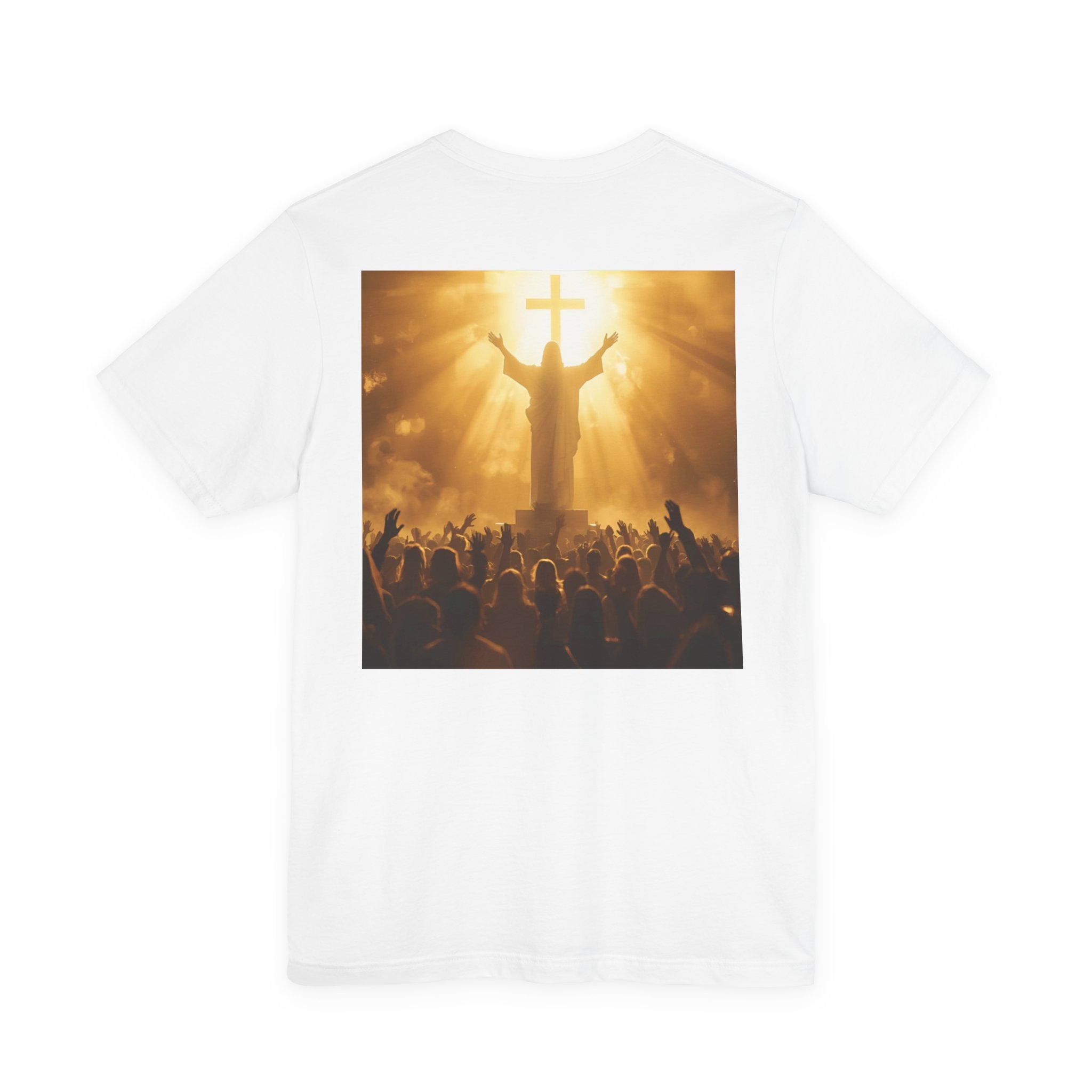 Faith-Inspired Unisex Jersey Tee for Spiritual Gatherings