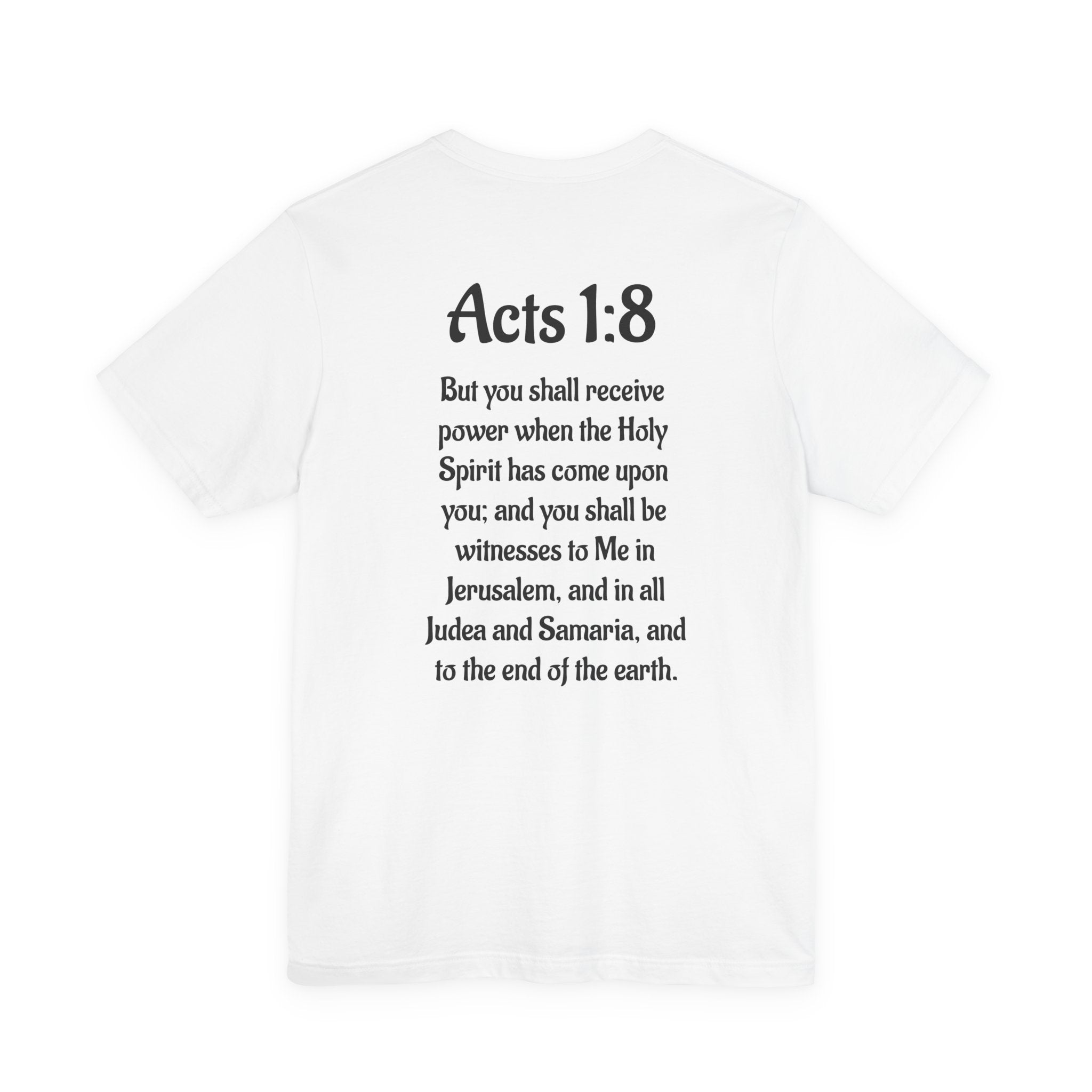 Acts 1:8 Inspirational Unisex Jersey Tee