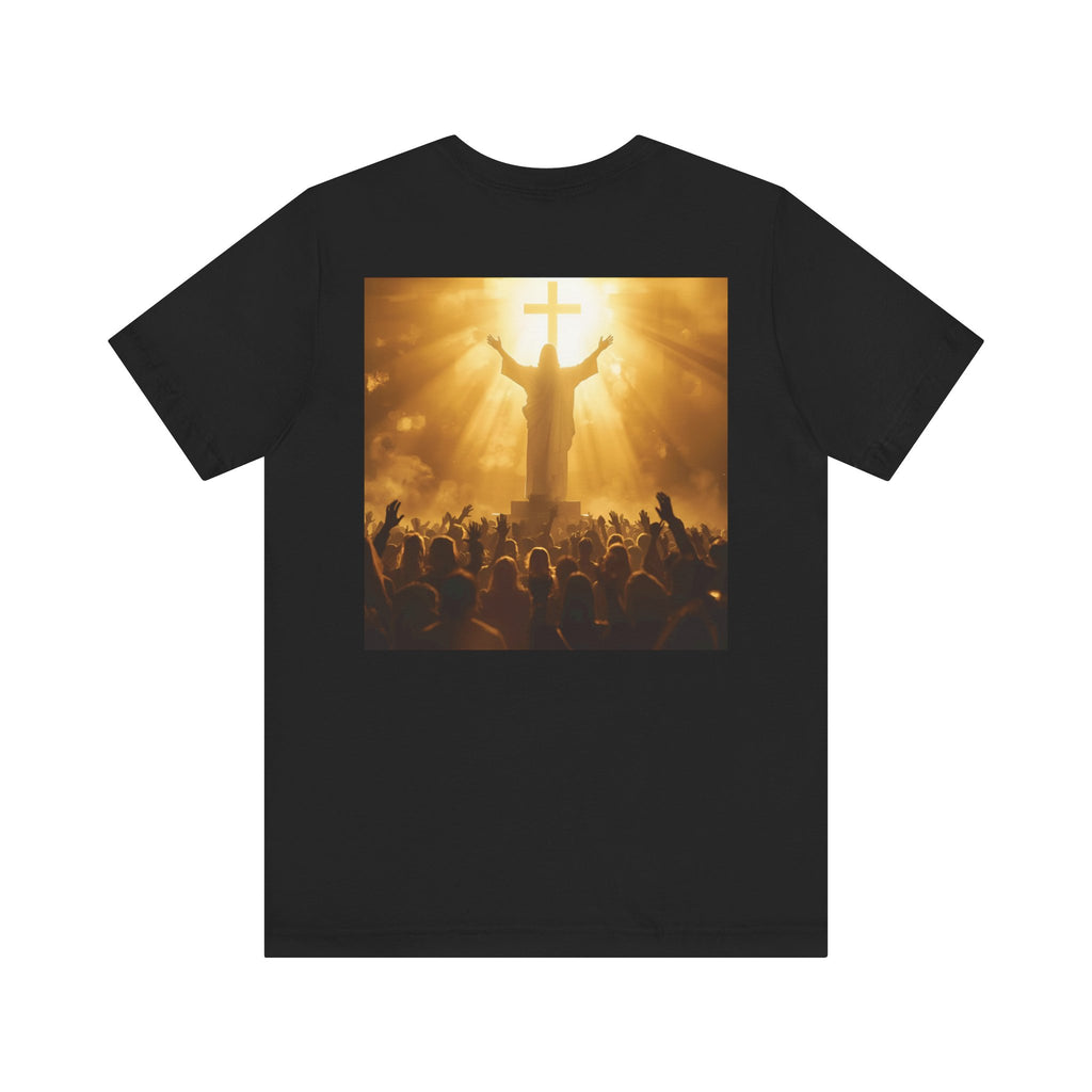 Faith-Inspired Unisex Jersey Tee for Spiritual Gatherings