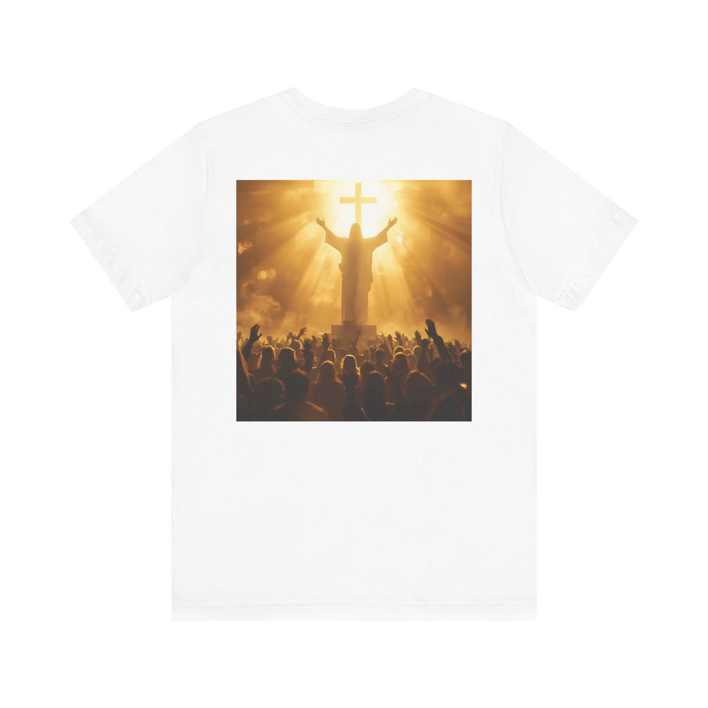 Faith-Inspired Unisex Jersey Tee for Spiritual Gatherings