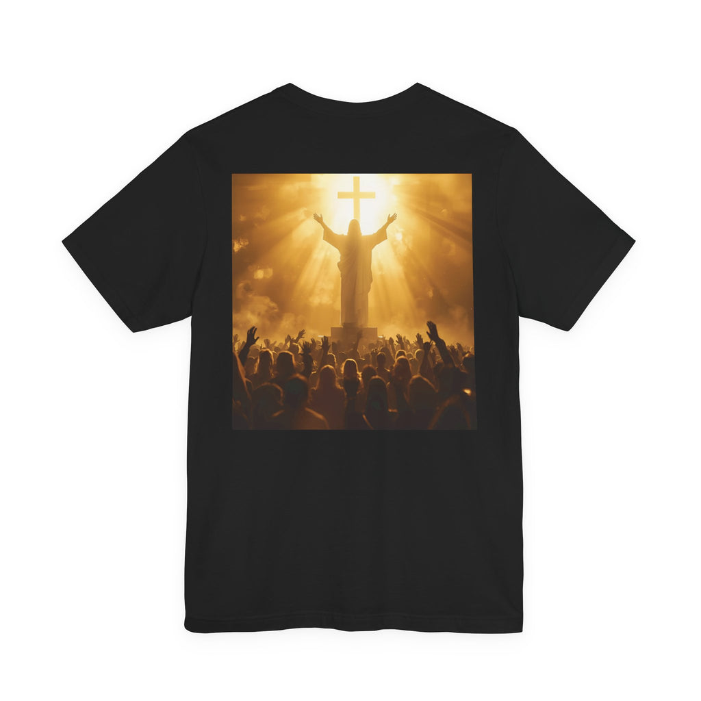 Faith-Inspired Unisex Jersey Tee for Spiritual Gatherings