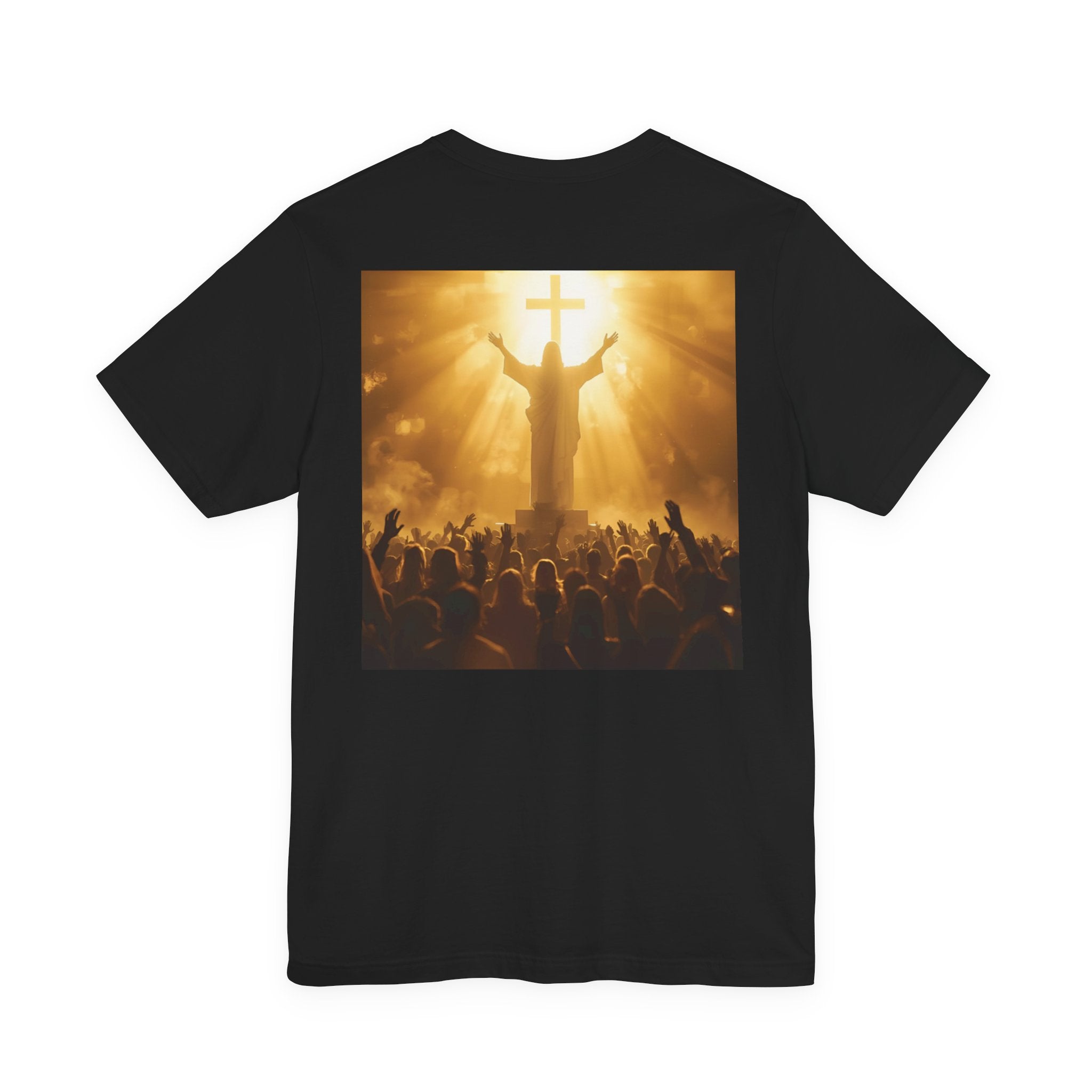 Faith-Inspired Unisex Jersey Tee for Spiritual Gatherings