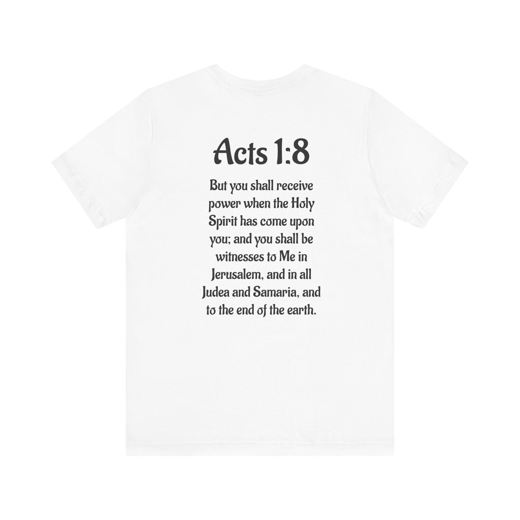 Acts 1:8 Inspirational Unisex Jersey Tee